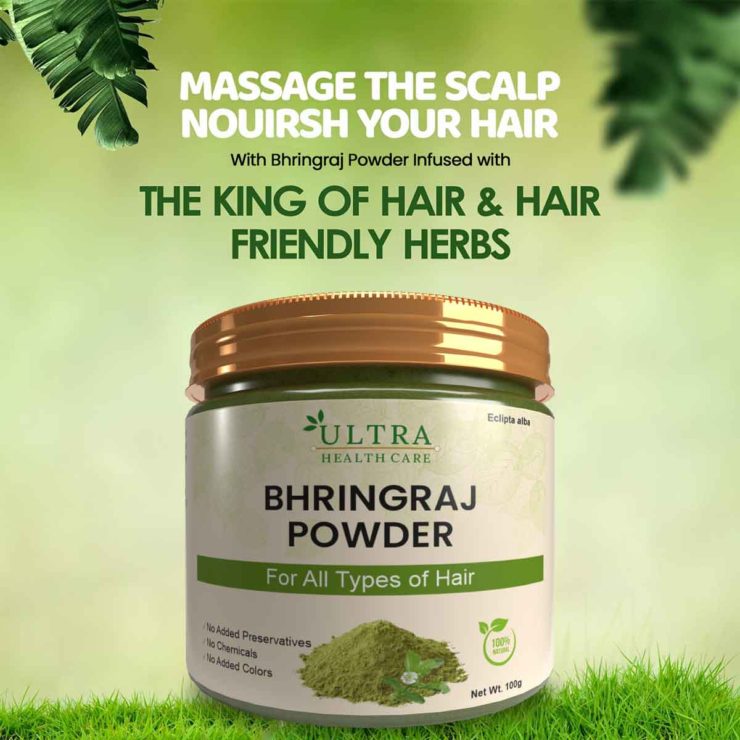 Ultra Bhringraj Powder Get Long & Shiny Hair 