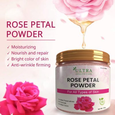 pure rose petal powder