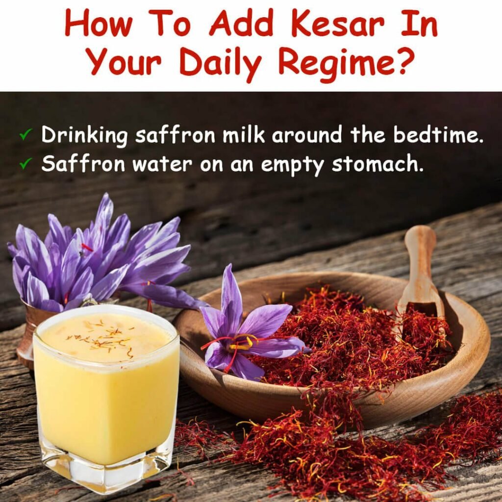 Kesar in daily regime