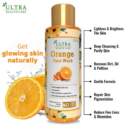 Benefits of orange facewash gel