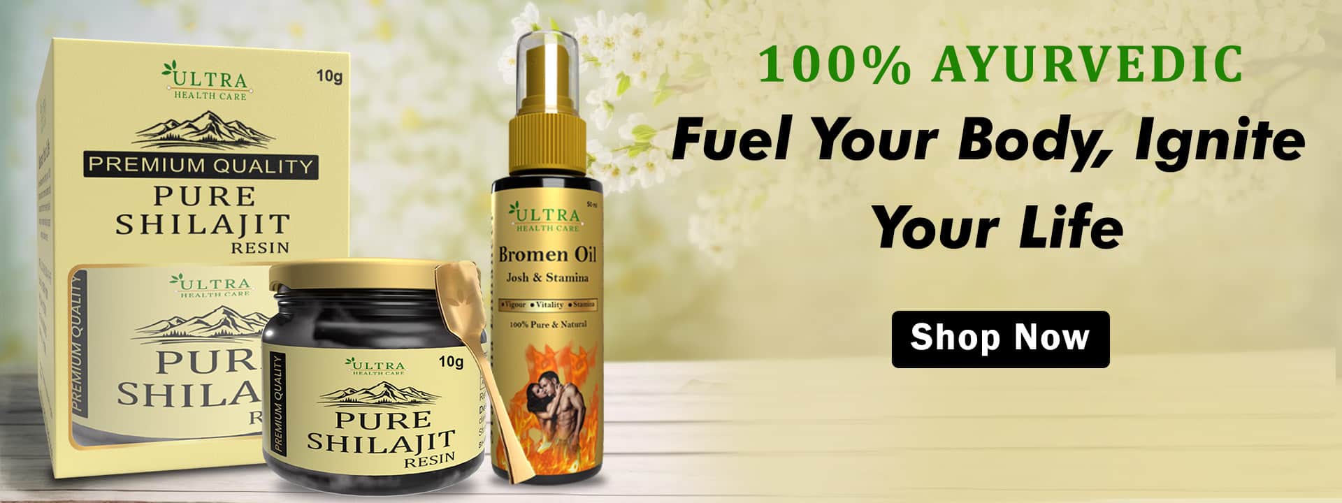 shilajit and bromen oil